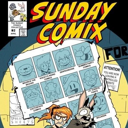 Sunday Comix newsletter header